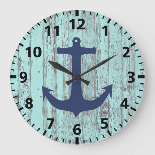 Anchor Beach Shabby Chic Grote Klok