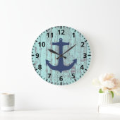 Anchor Beach Shabby Chic Grote Klok (Huis)