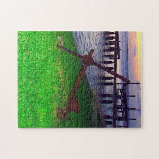 Anchor bij Sunset Legpuzzel (Horizontaal)