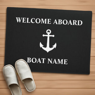  Anchor Black Welkom op het bord Deurmat