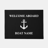  Anchor Black Welkom op het bord Deurmat (Voorkant)