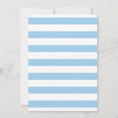 Anchor Blue Beach Nautical Florence Baby shower Kaart (Achterkant)