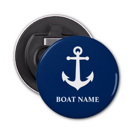  Anchor Blue Button Flesopener (Voorkant)