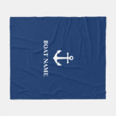 Anchor Blue Fleece Deken (Voorkant (Horizontaal))