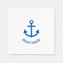 Anchor Blue Gepersonaliseerde uw bootnaam
