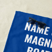 Anchor Boat Name Personalized Nautical Strandlaken (In situ)