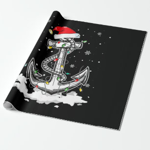 Anchor Boating Sailing Kerstkerstkerstkerstkerstke Cadeaupapier