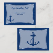 Anchor Calling Card Contactkaartje (Voorkant / Achterkant)