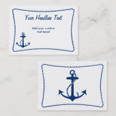 Anchor Calling Card Contactkaartje (Voorkant / Achterkant)
