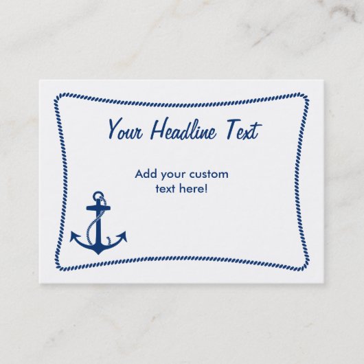 Anchor Calling Card Contactkaartje (Voorkant)