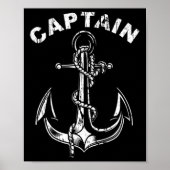 Anchor Captain Of The Boat Poster (Voorkant)
