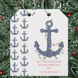 Anchor Christmas Card Cadeaulabel