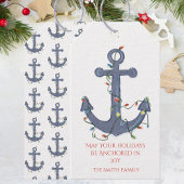 Anchor Christmas Card Cadeaulabel