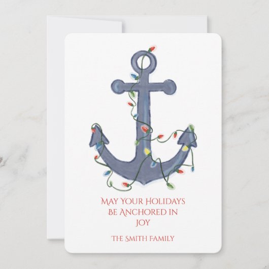 Anchor Christmas Card Kaart (Voorkant)