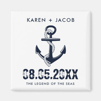 Anchor Cruise Ship Wedding Favor Magnets Magneet