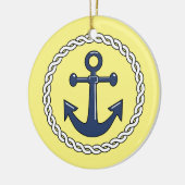 Anchor Dated kerstversiering Keramisch Ornament (Links)