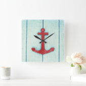 Anchor Décor Vierkante Klok (Huis)