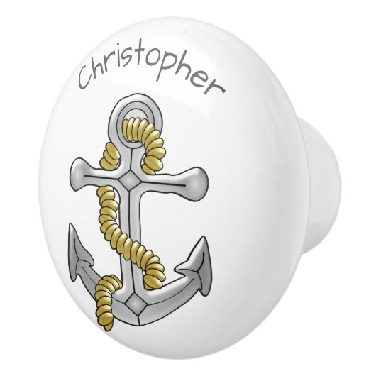 Anchor Design Personalised Keramische Knop (Rechts)