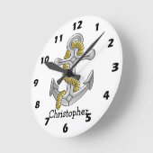 Anchor Design Personalised Ronde Klok (Hoek)
