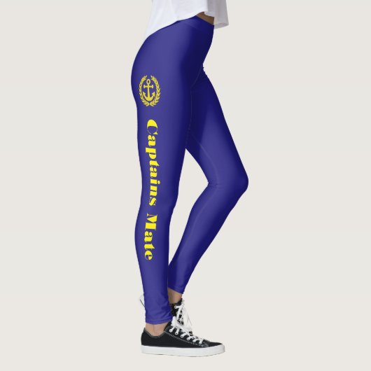 Anchor en Captains mattekst Leggings (Rechts)