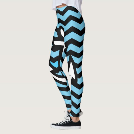 Anchor en Chevron Leggings (Links)