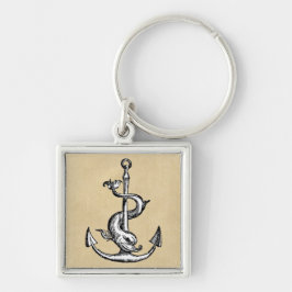 Anchor en Dolphin - Festina Lente Sleutelhanger