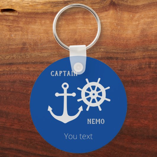 Anchor en Rudder Sleutelhanger (Voorkant)