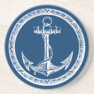Anchor en Wreath Zandsteen Onderzetter