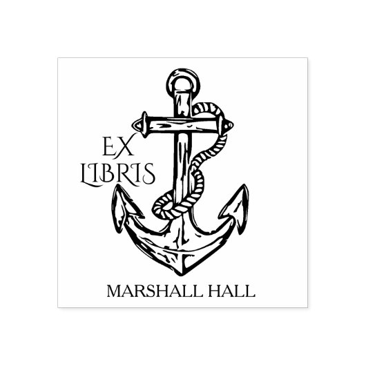  Anchor Ex Libris Library Rubberstempel (Afrduk)