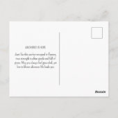 Anchor Flowers Ocean Nautical Pastel Coastal Briefkaart (Achterkant)