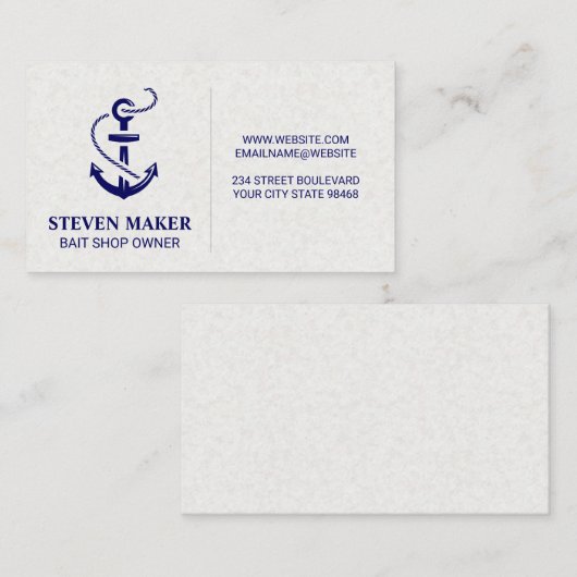 Anchor | Gevist Visitekaartje (Voorkant / Achterkant)