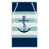 Anchor Gift Bag - Klein, glanzend Klein Cadeauzakje (Achterkant)