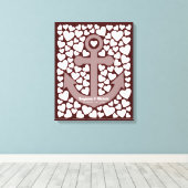 Anchor Guest Book Canvas - 100 handtekeningen (Insitu (Houten vloer))