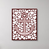 Anchor Guest Book Canvas - 100 handtekeningen (Voorkant)
