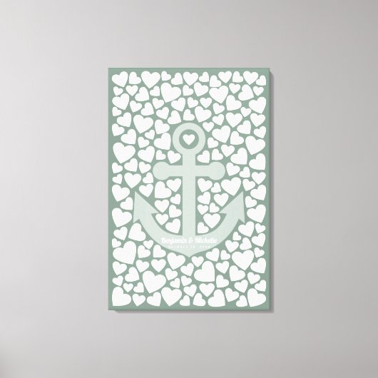 Anchor Guest Book Canvas - 150 handtekeningen (Voorkant)