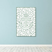 Anchor Guest Book Canvas - 150 handtekeningen Afdruk (Insitu (Houten vloer))