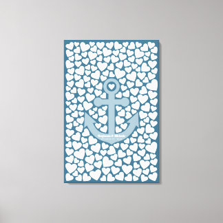 Anchor Guest Book Canvas - 200 handtekeningen