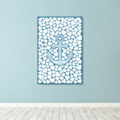 Anchor Guest Book Canvas - 200 handtekeningen (Insitu (Houten vloer))