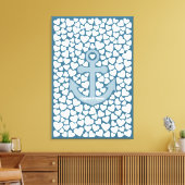 Anchor Guest Book Canvas - 200 handtekeningen Afdruk (Insitu (Woonkamer))