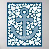 Anchor Guest Book Poster - 100 handtekeningen (Voorkant)