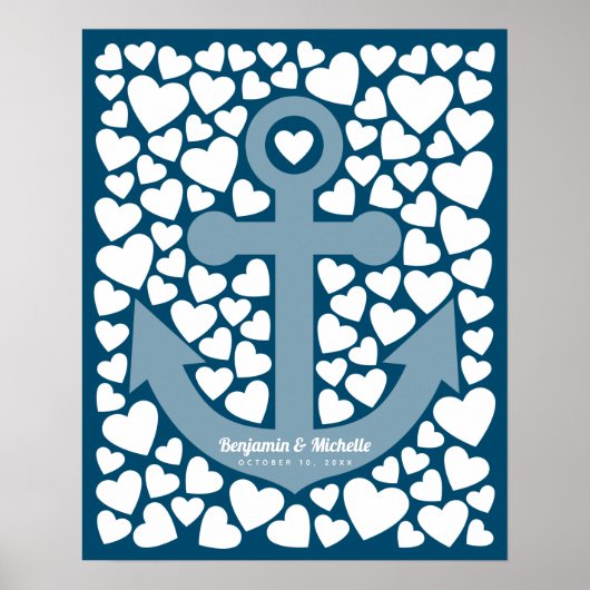 Anchor Guest Book Poster - 100 handtekeningen (Voorkant)