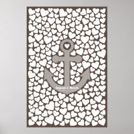 Anchor Guest Book Poster - 250 handtekeningen