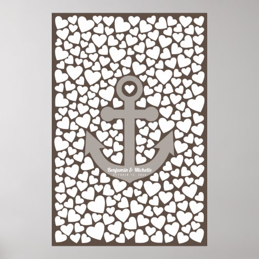 Anchor Guest Book Poster - 250 handtekeningen (Voorkant)