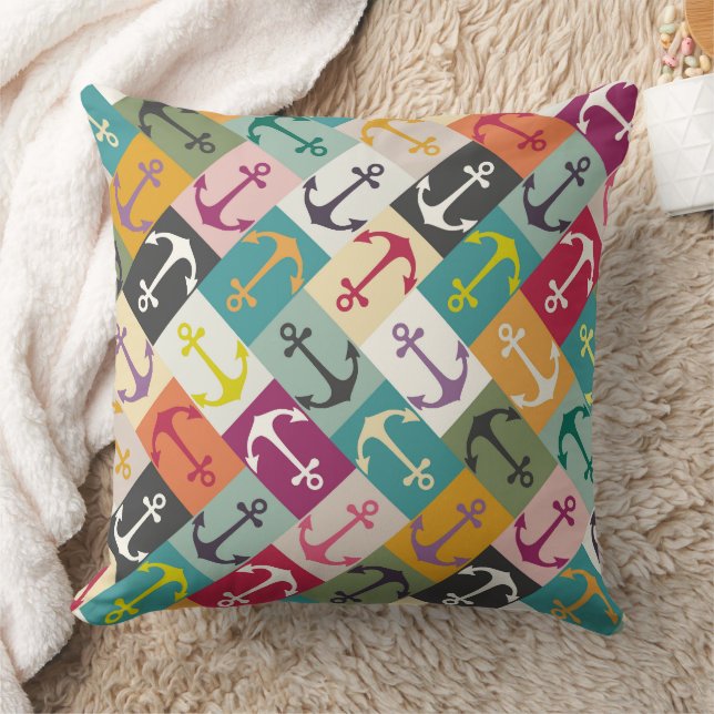 anchor herringbone mana kussen (Deken)