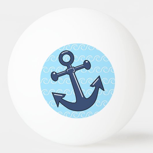 Anchor in de Waves Pingpongbal (Voorkant)