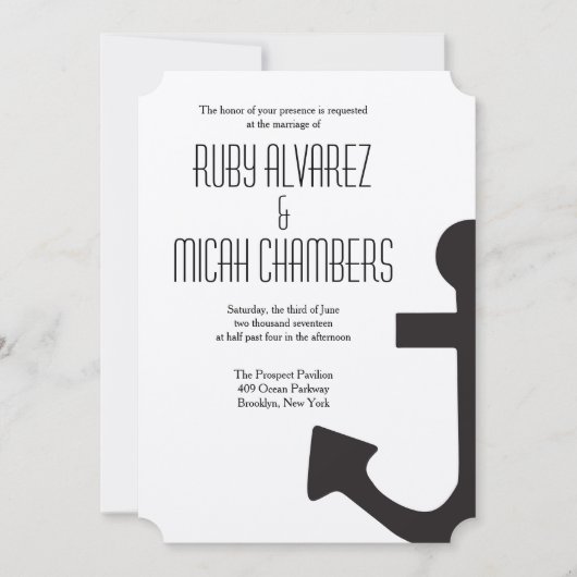 Anchor Invitation Kaart (Voorkant)