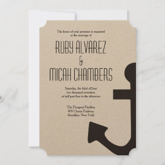 Anchor Invitation Kaart
