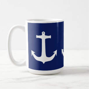 Anchor Kapitein Sail Sailing Maritime Zee Koffiemok