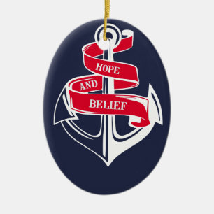 Anchor Keramisch Ornament