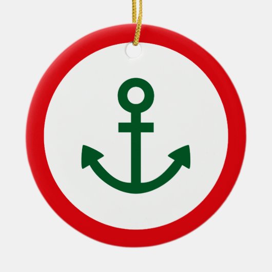 Anchor Keramisch Ornament (Voorkant)